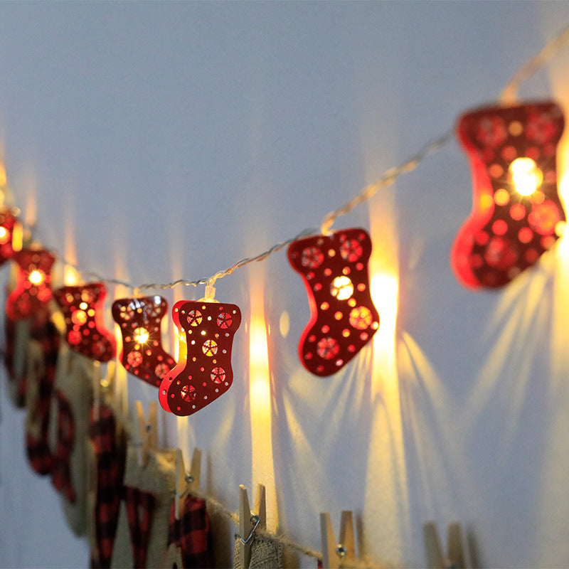 Christmas LED Light String — Santa, Elk & Snowman Ornaments