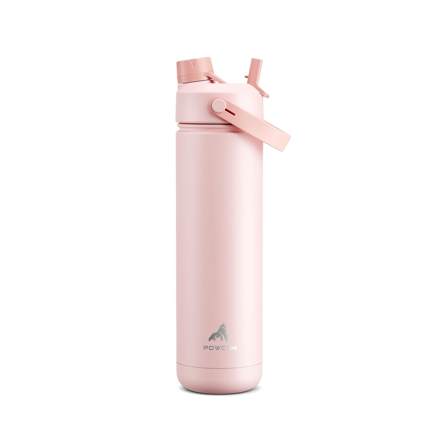 26 Oz Insulated Water Bottle with 2-In-1 Straw and Spout Lid, Keep Cold 24H, ...
