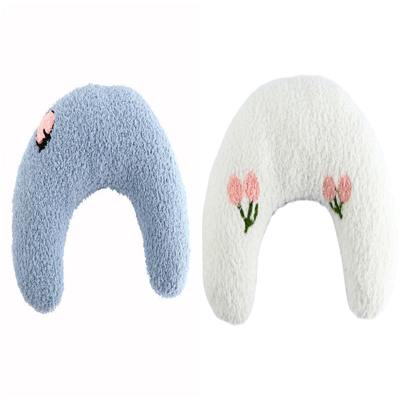 Little Pillow For Cats Fashion Neck Protector Deep Sleep Puppy U-Shaped Pillow Pets Pillow Kitten Headrest Dog Sleeping Pillow Pet Products | Everyday Home Deal