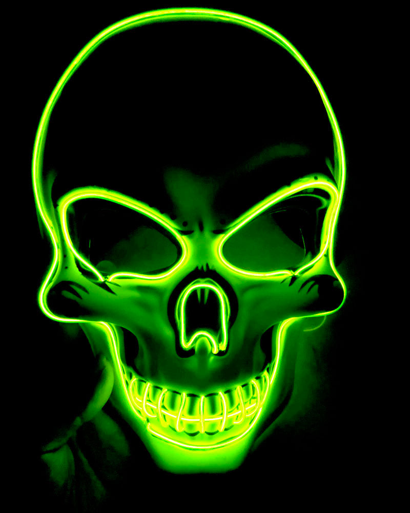 Halloween Skeleton Mask LED Glow Scary Mask | Everyday Home Deal