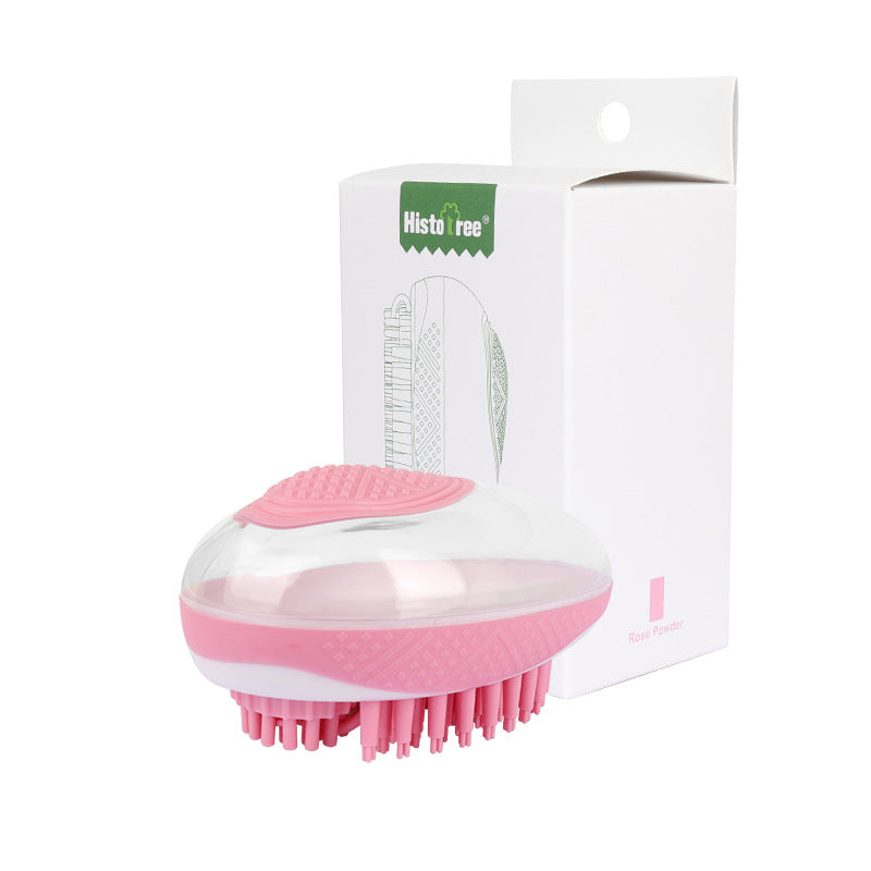 Dog Cat Bath Brush 2-in-1 Pet SPA Massage Comb Soft Silicone Pets Shower Hair Grooming Cmob Dog Cleaning Tool Pet Products | Everyday Home Deal