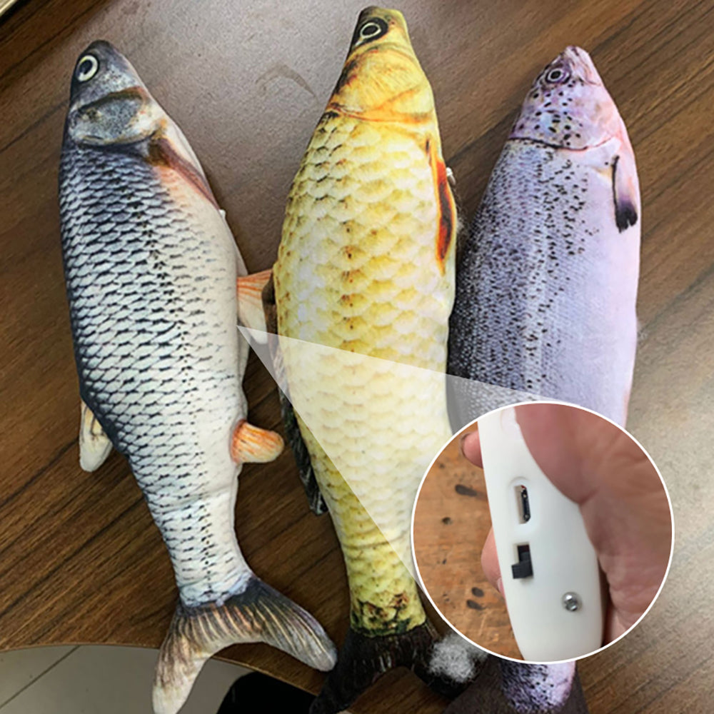 Without Cat Nip Version - Electric Jumping Fish Simulation Electric Fish Toy | Everyday Home Deal