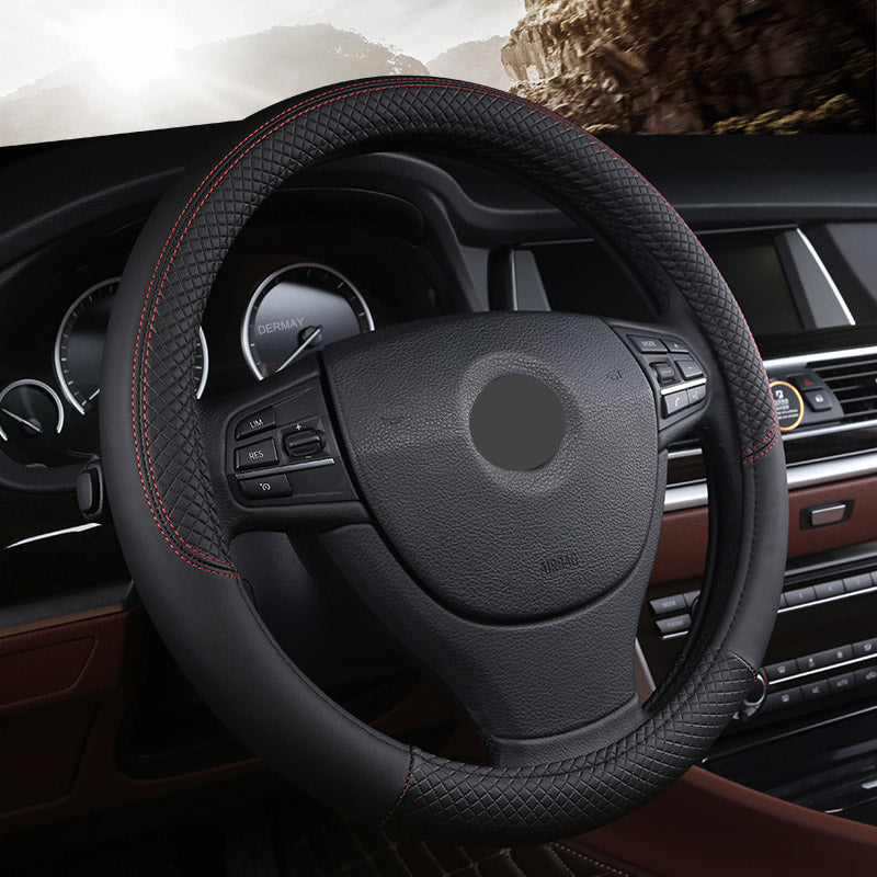 Leather Steering Wheel Cover | Everyday Home Deal