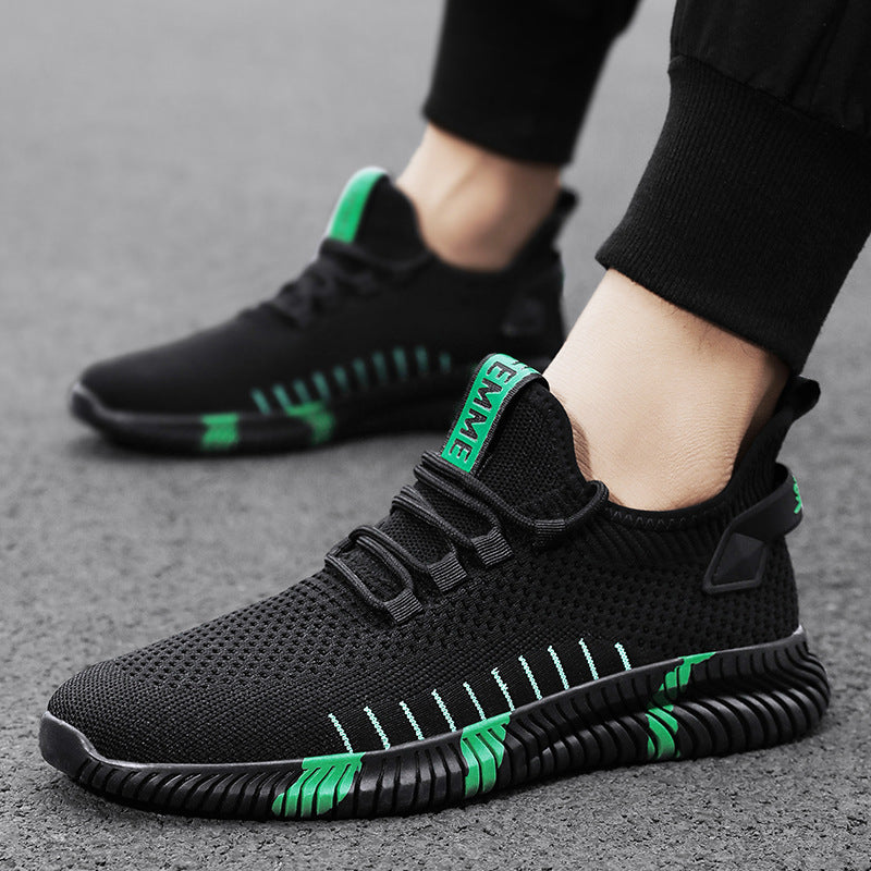 Men's Premium Fly-Woven Mesh Breathable Low-Top Sports Casual Sneakers — Premium Footwear Deal | Everyday Home Deal