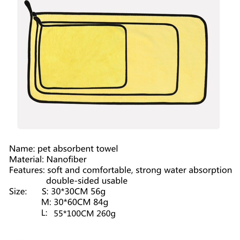Pet Absorbent Towel Multi-size High Quality Pet Bath Towel | Everyday Home Deal