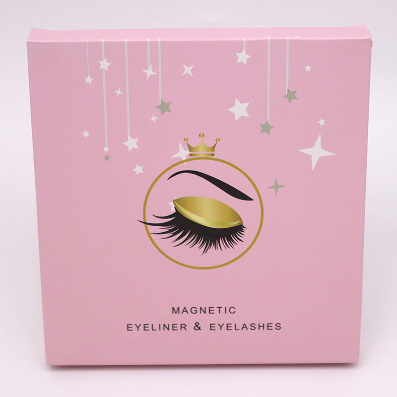Magnetic Eyelashes Eyeliner Set Long Lasting False Mink Waterproof Eye Lashes Extension Reusable Beauty Makeup Tool | Everyday Home Deal