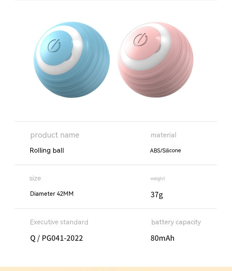 Automatic Moving Bouncing Rolling Ball Smart Cat Toy Ball Self-Moving Kitten Toy For Indoor Cat Kitten | Everyday Home Deal