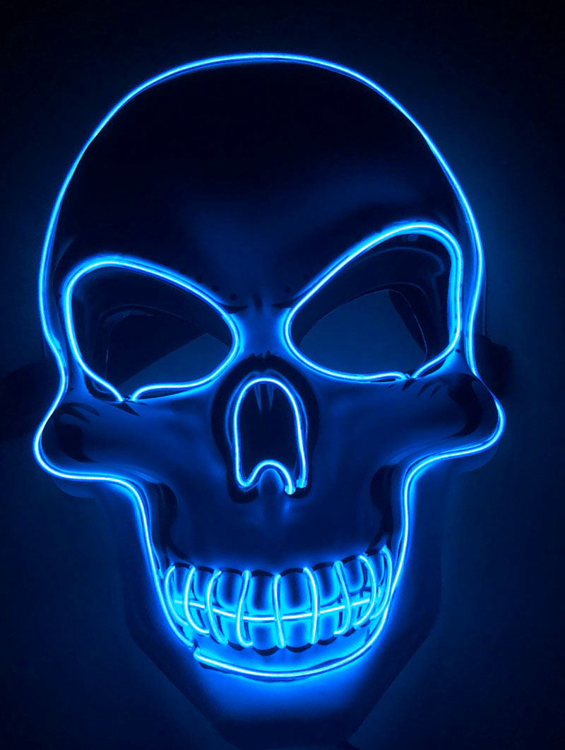 Halloween Skeleton Mask LED Glow Scary Mask | Everyday Home Deal