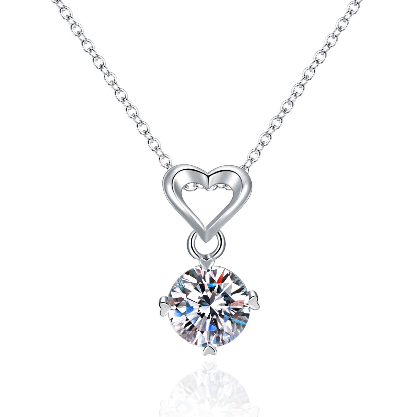 Moissanite Heart Necklace - Best Jewelry Deal | Everyday Home Deal