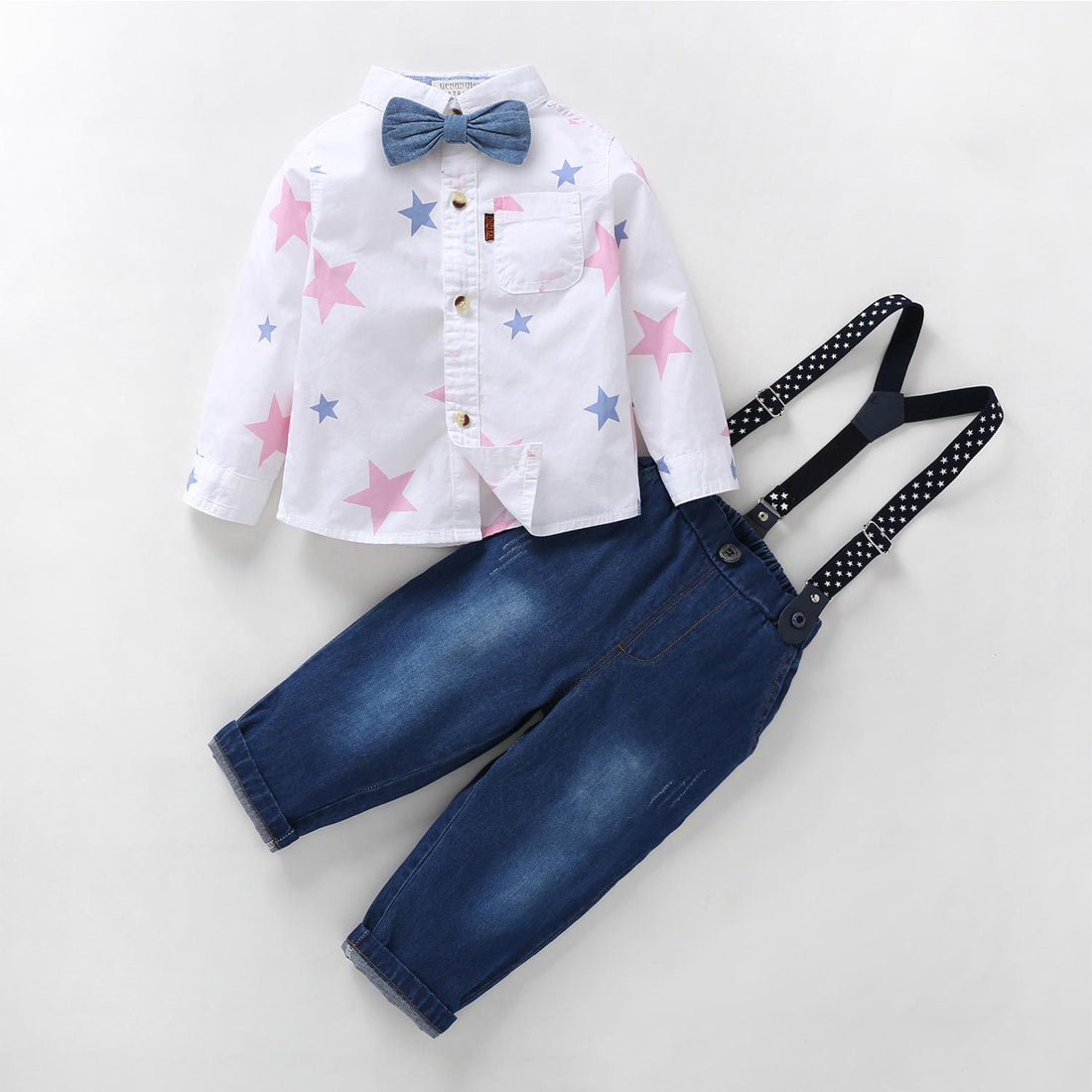 3-Piece Boys' British Style Gentleman Suspender Suit — Premium Kids' Fashion Deal | Everyday Home Deal