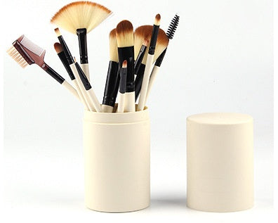 12pcs Makeup Brush Set Blush Eyeshadow Eyelash Highlighter Makeup Brush | Everyday Home Deal