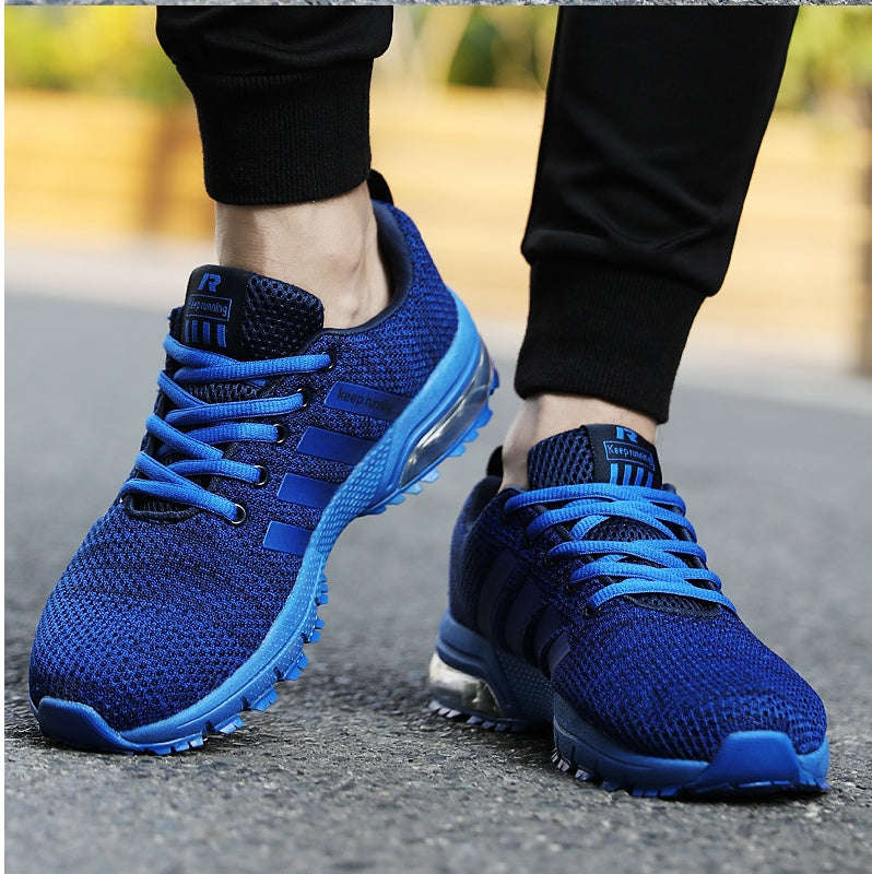 Unisex Breathable Fly-Woven Mesh Couple Sports Jogging Sneakers — Premium Footwear Deal | Everyday Home Deal