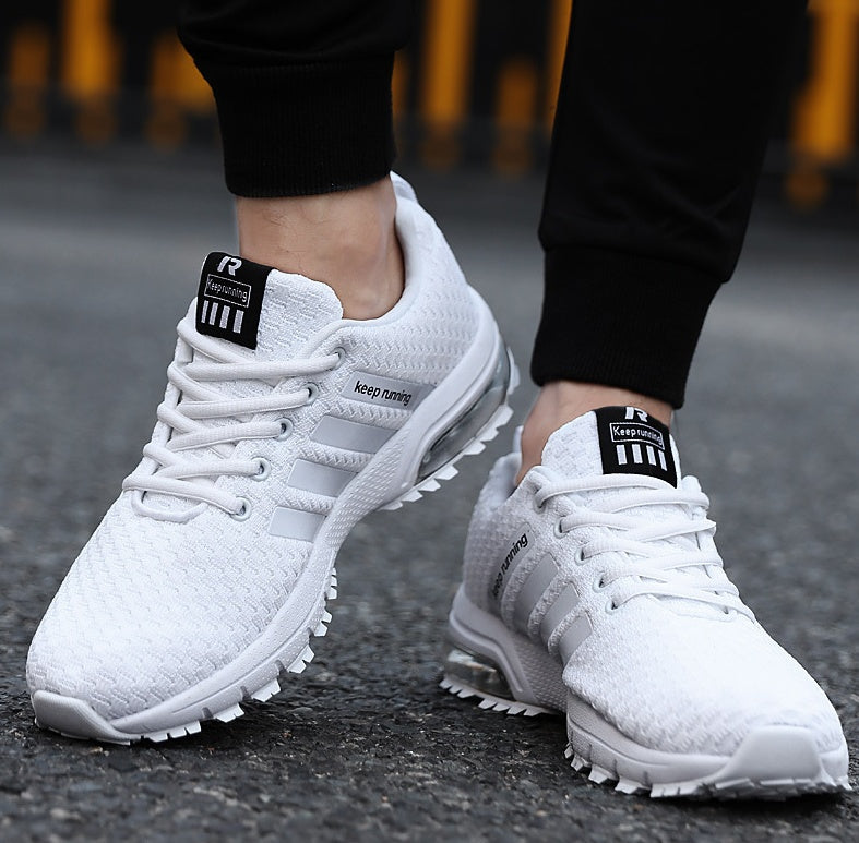 Unisex Breathable Fly-Woven Mesh Couple Sports Jogging Sneakers — Premium Footwear Deal | Everyday Home Deal