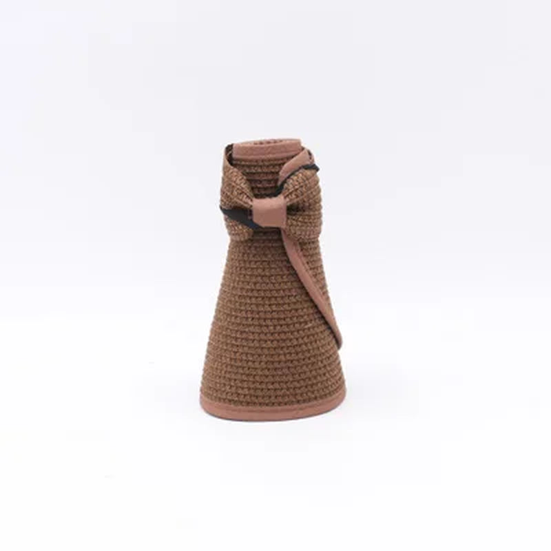 Sun Visor Beach Hat Ladies Visor Foldable Wide-Breasted Female Summer Sun Hat Ladies Hat Summer Wide-Brimmed Straw Hat