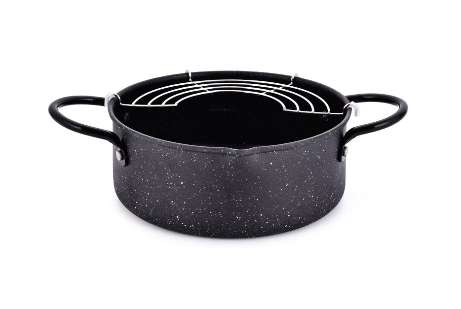 Household Oil-Saving Fryer | Compact Deep Frying Pot for Kitchen | Everyday Home Deal