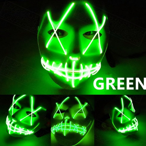 Halloween Led Glowing Full Face Mask | Everyday Home Deal