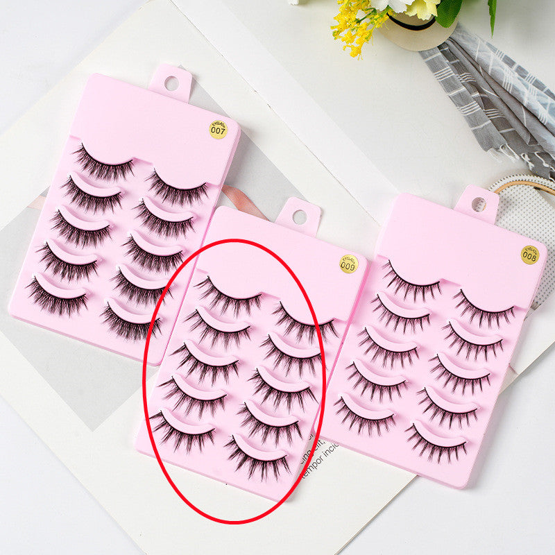 5 Pairs Manga Lashes New Arrival Anime Cosplay Natural Wispy Korean Makeup Artificial False Eyelashes | Everyday Home Deal