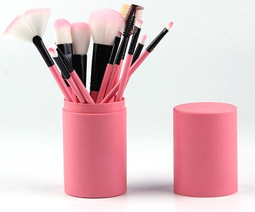 12pcs Makeup Brush Set Blush Eyeshadow Eyelash Highlighter Makeup Brush | Everyday Home Deal