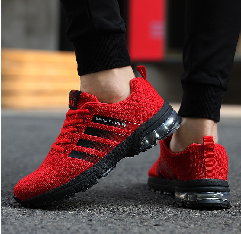 Unisex Breathable Fly-Woven Mesh Couple Sports Jogging Sneakers — Premium Footwear Deal | Everyday Home Deal