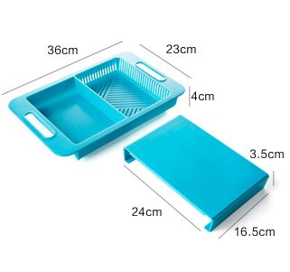 Multifunction Cutting Board with Sink Drain Basket | Kitchen Chopping Board | Everyday Home Deal