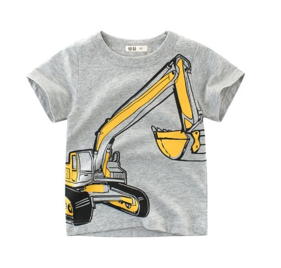 Boys' Summer Korean Style Cotton Graphic Short-Sleeve T-Shirt — Premium Apparel Deal | Everyday Home Deal