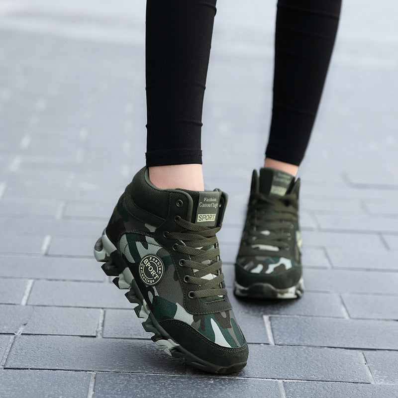 Women's Casual Camouflage Height-Increasing Sneakers — Premium Footwear Deal | Everyday Home Deal