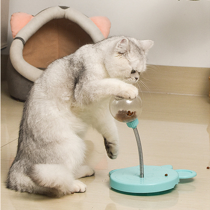 Pet Feeder Cat Toy Pets Leaking Food Ball Self-Playing Tumbler Funny Swing Feeder Puzzle Toys Playing Training Dispenser Bowl | Everyday Home Deal