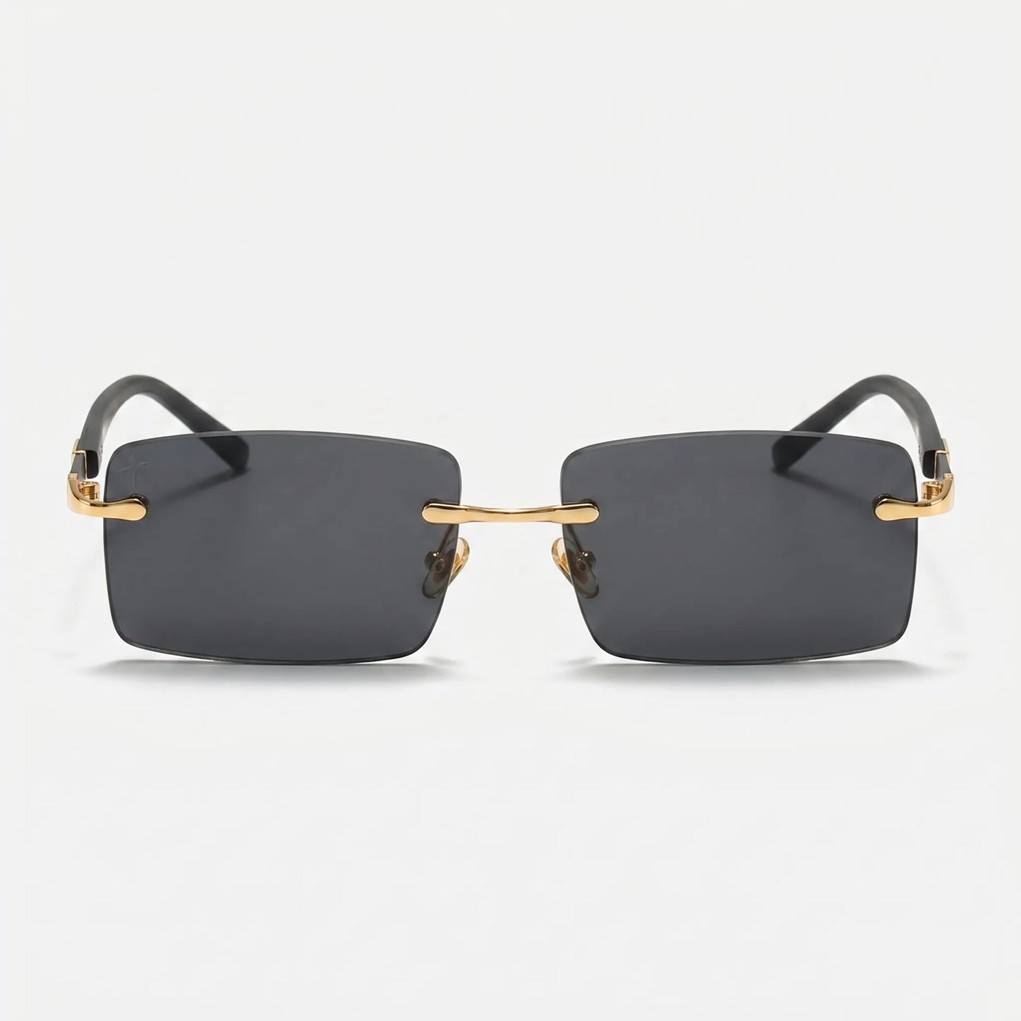 Lensara - Rimless Rectangle Fashion Sunglasses Sunny Day Outings