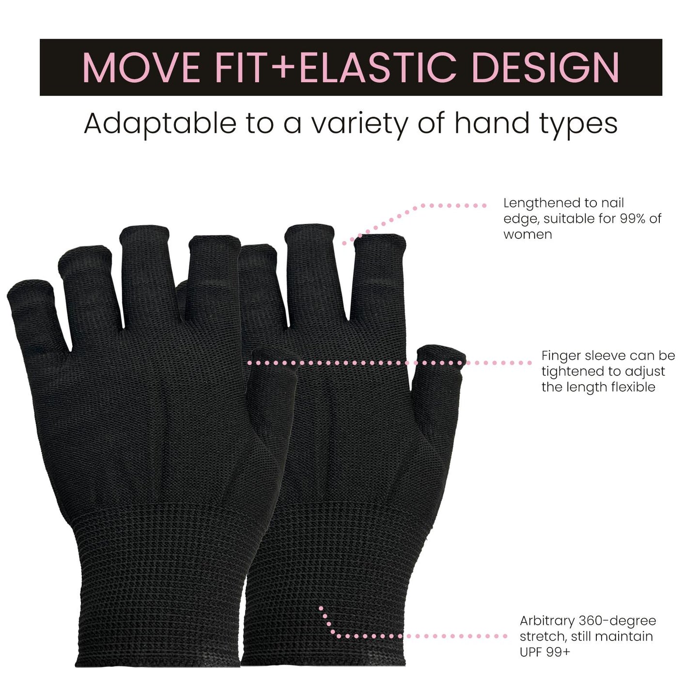 Irho UV Protection Sun Protection Nail Lamp Protective Gloves