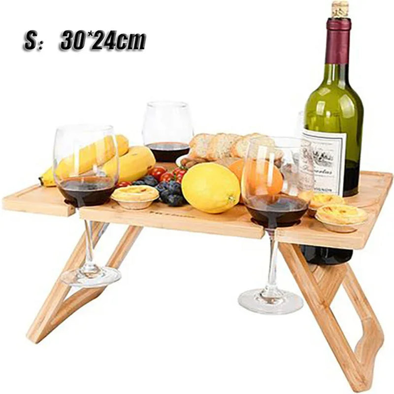 Portable Outdoor Folding Wooden Table Camping Picnic Foldable Wooden Table for Travel Picnic