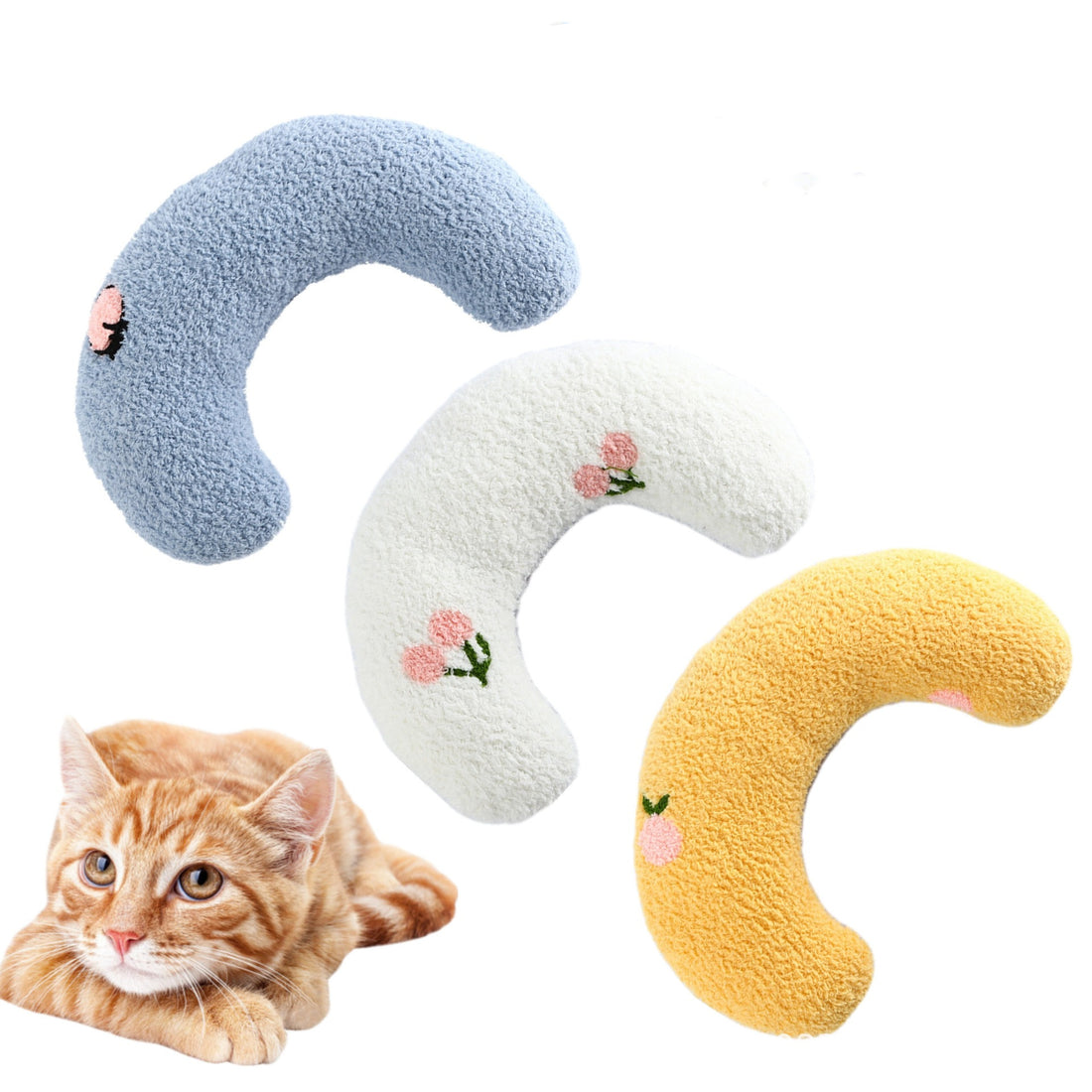 Little Pillow For Cats Fashion Neck Protector Deep Sleep Puppy U-Shaped Pillow Pets Pillow Kitten Headrest Dog Sleeping Pillow Pet Products | Everyday Home Deal