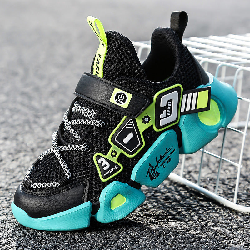 Unisex Mesh Fly-Woven Velcro Breathable Sports Sneakers — Premium Footwear Deal | Everyday Home Deal