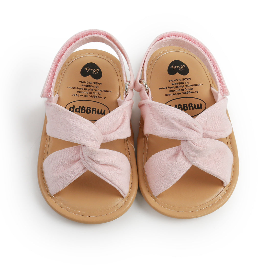 Baby Girls' Summer Cotton Cross Strappy Squeaky Sandals (with Matching Hairbands) — Premium Footwear Deal | Everyday Home Deal