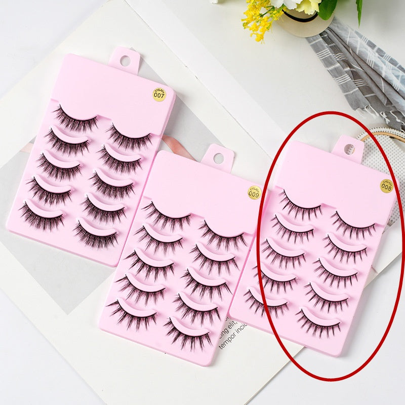 5 Pairs Manga Lashes New Arrival Anime Cosplay Natural Wispy Korean Makeup Artificial False Eyelashes | Everyday Home Deal