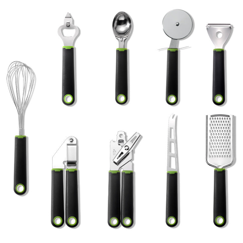 Stainless Steel Kitchen Utensils with Plastic Handles | Cooking Tools | Everyday Home Deal