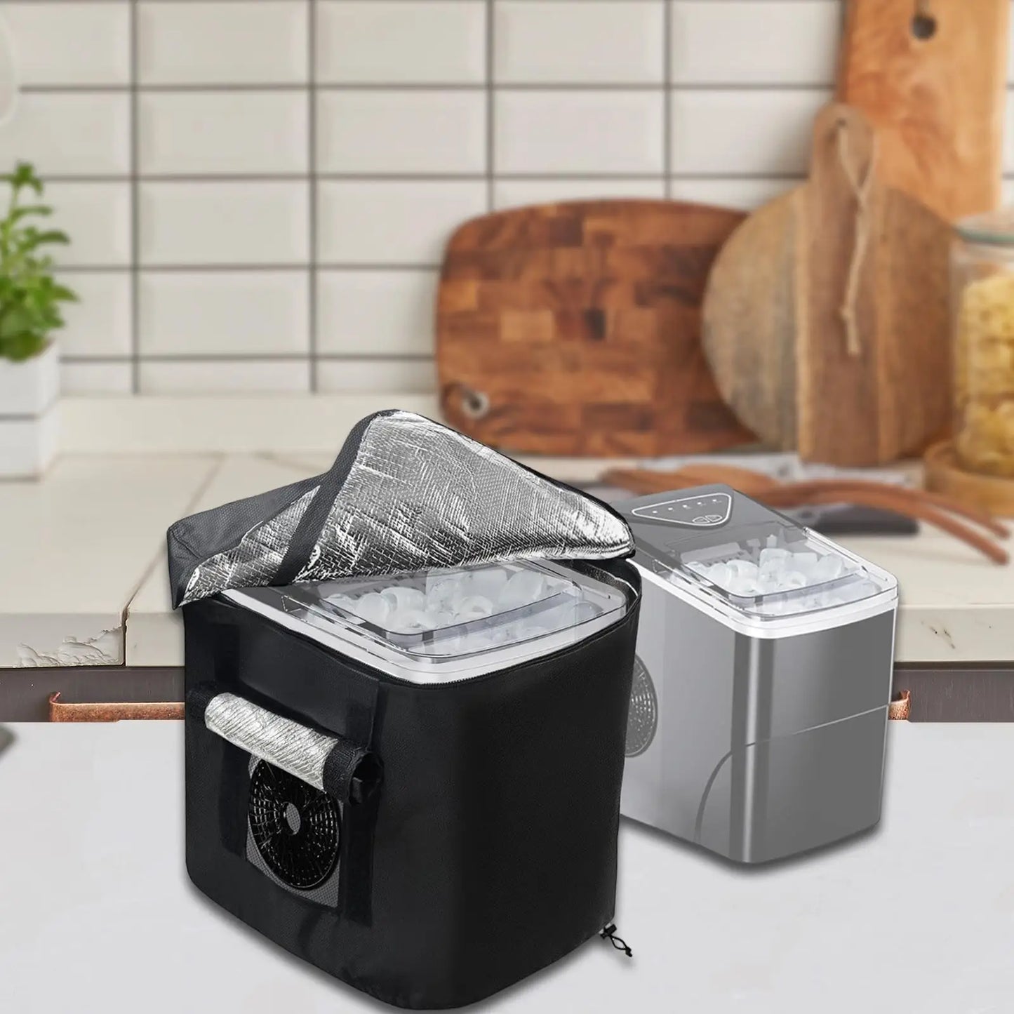 Countertop Ice Maker Cover Universal Ice Maker Insulation Cover for Countertop