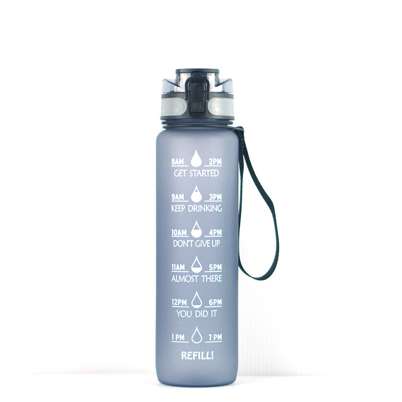 1000ml Transparent Kawaii Water Bottle with Infuser | BPA-Free Sports Flask | Everyday Home Deal