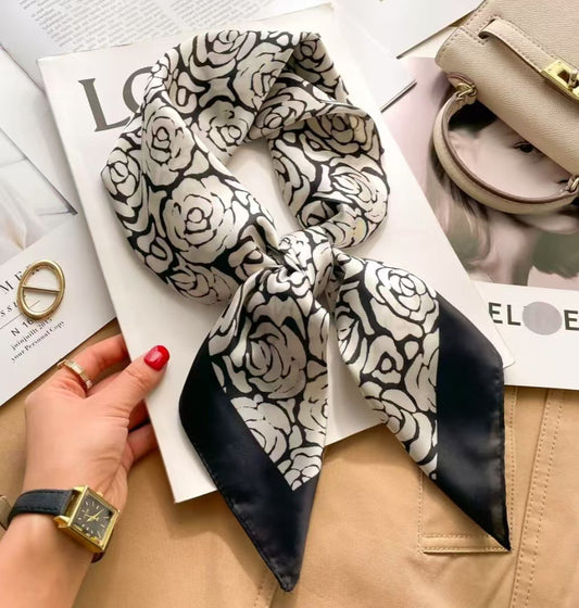 New Womens Versatile Square Silk Scarf - Best Accessory Deal | Everyday Home Deal