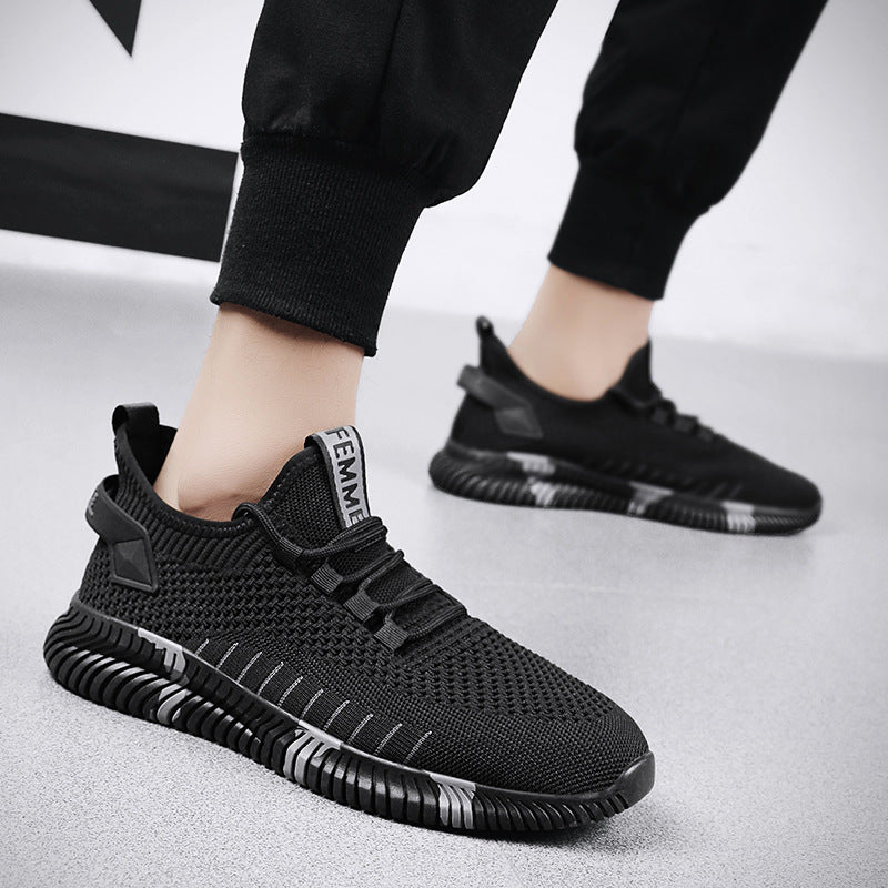 Men's Premium Fly-Woven Mesh Breathable Low-Top Sports Casual Sneakers — Premium Footwear Deal | Everyday Home Deal