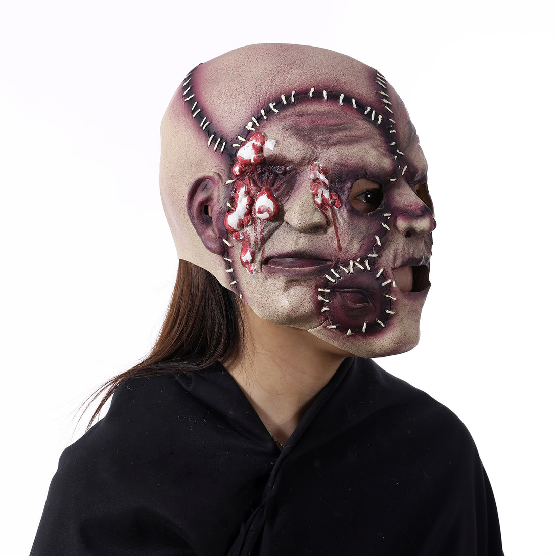 Halloween Three-sided Grimace Horror Mask Cosplay Mask Party Scary Mask Prop | Everyday Home Deal