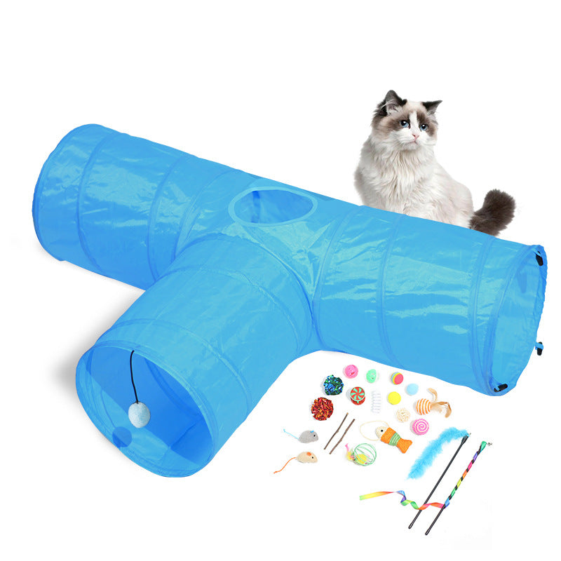 New Cat Tunnel Foldable Pet Climbing Path Cat Toys | Everyday Home Deal