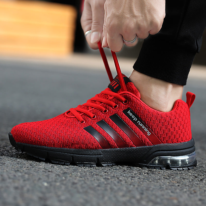 Unisex Breathable Fly-Woven Mesh Couple Sports Jogging Sneakers — Premium Footwear Deal | Everyday Home Deal