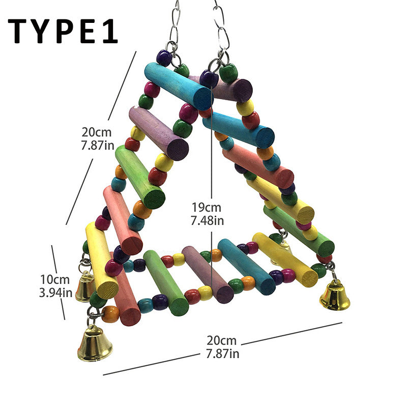 Parakeet Bird Toy Amusement Park Swing Stand | Everyday Home Deal