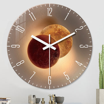 Tempered Glass Wall Clock | Everyday Home Deal