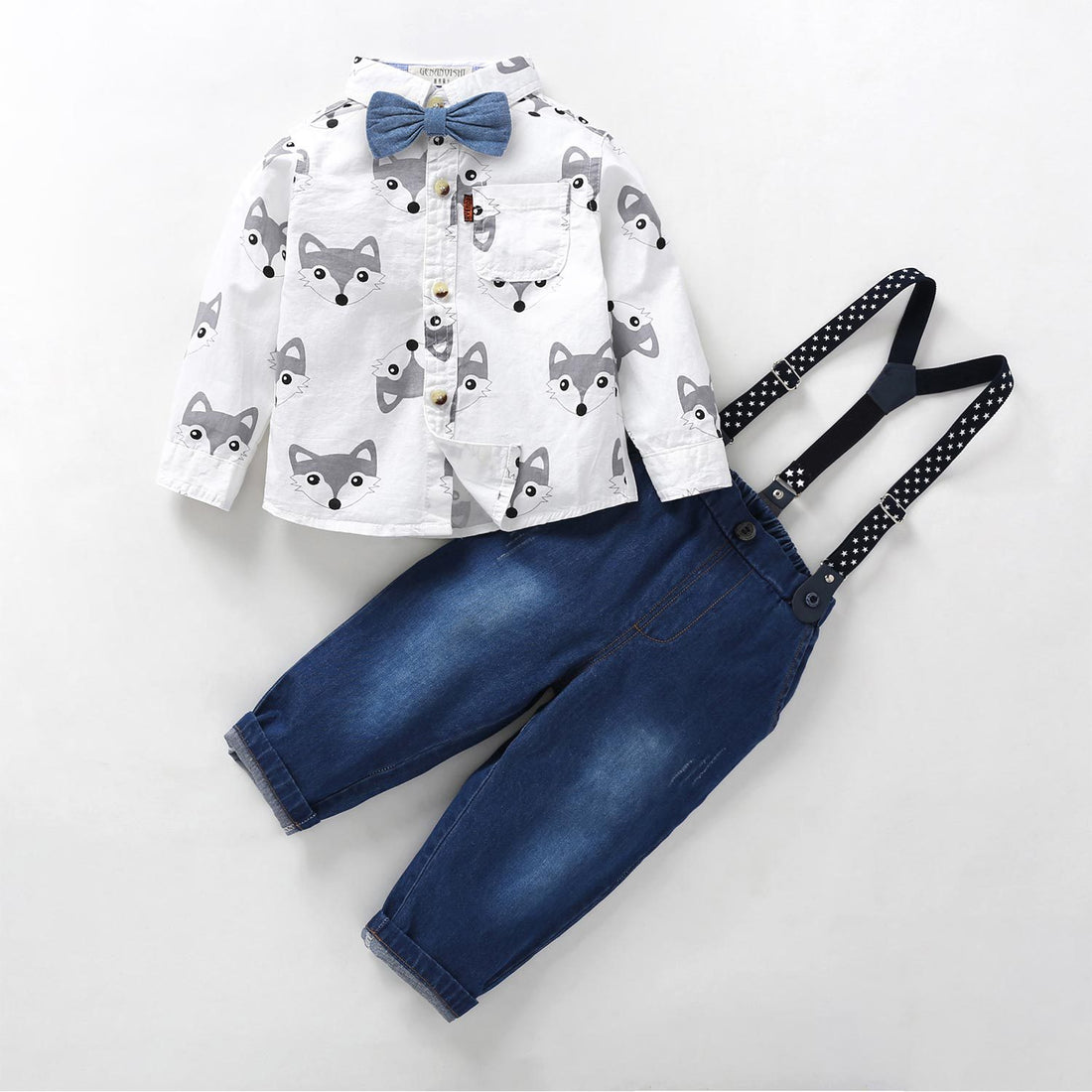 3-Piece Boys' British Style Gentleman Suspender Suit — Premium Kids' Fashion Deal | Everyday Home Deal