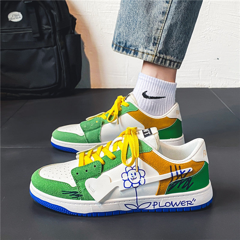 Men's Fashionable and Versatile Graffiti Casual Sneakers — Premium Footwear Deal | Everyday Home Deal