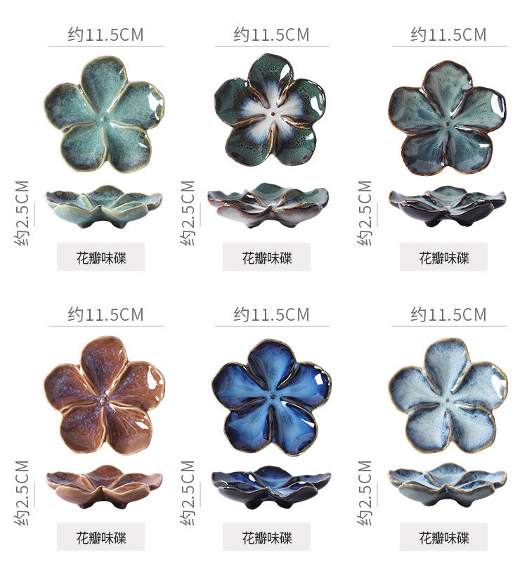 Dish Multi-color Kiln-turned Plate