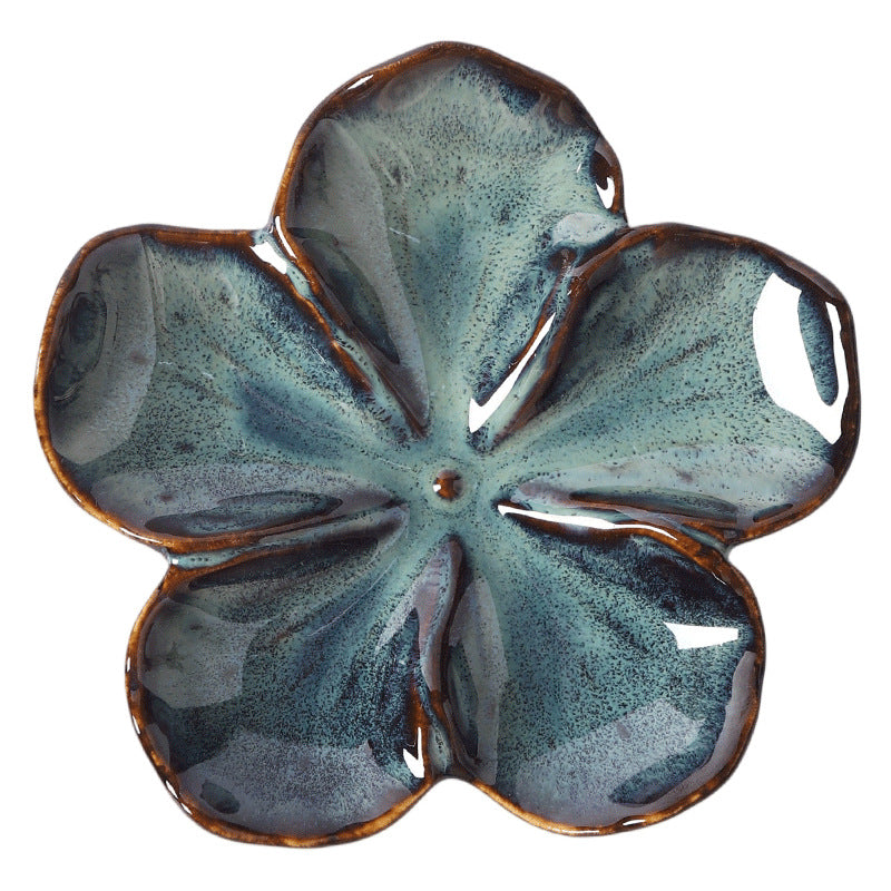 Dish Multi-color Kiln-turned Plate