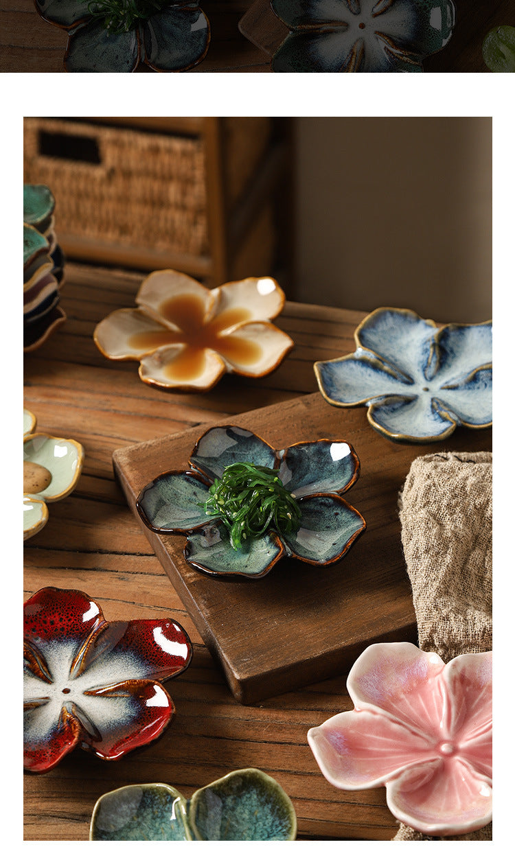 Dish Multi-color Kiln-turned Plate