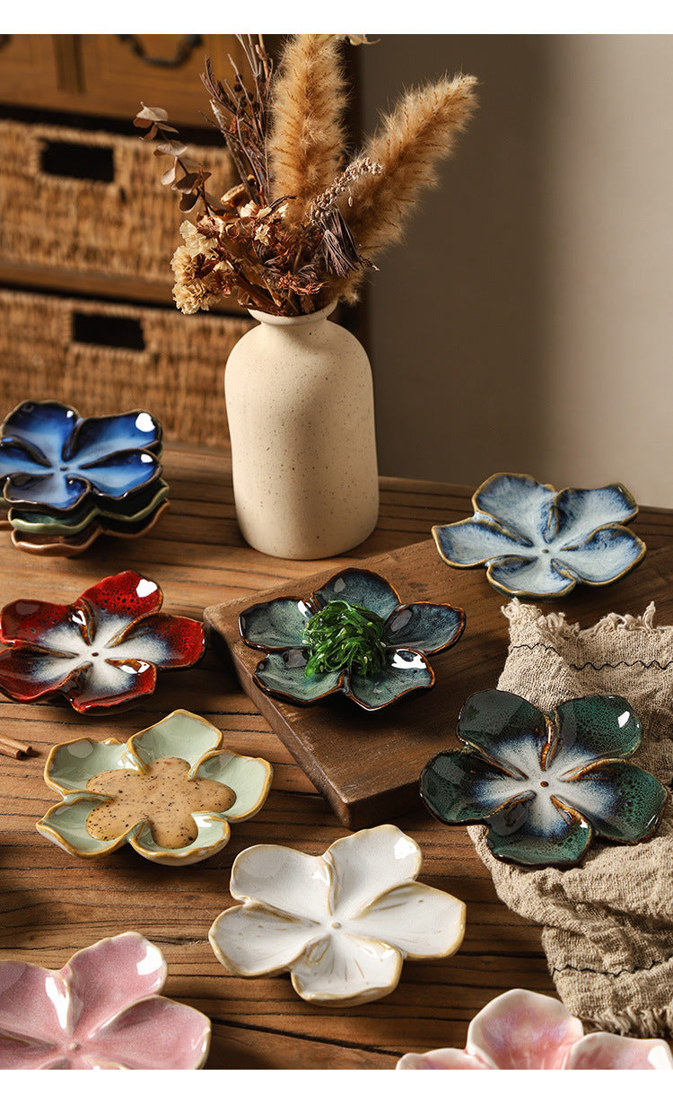 Dish Multi-color Kiln-turned Plate